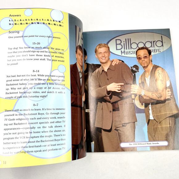 Vintage 2000 The Ultimate Backstreet Boys Quiz Book - Picture 5 of 8